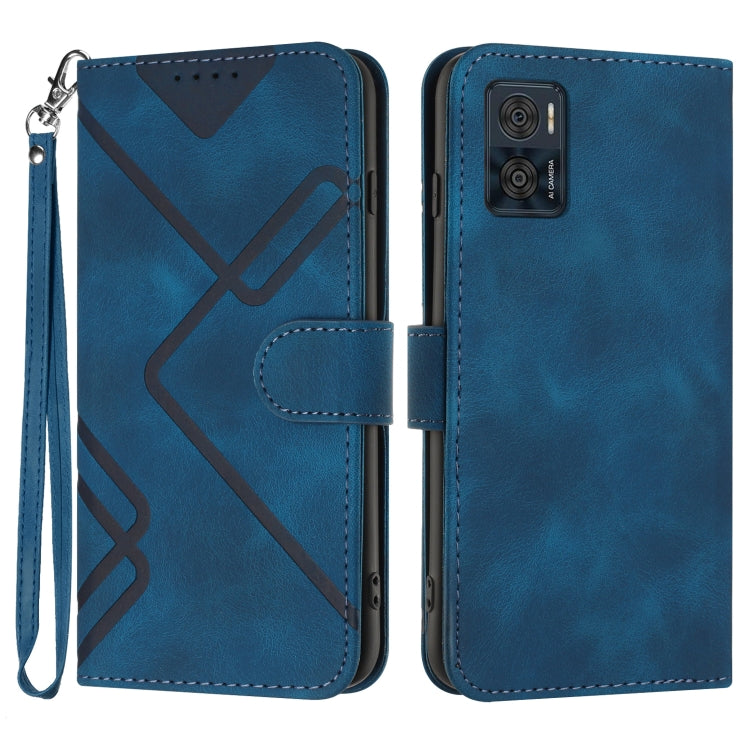 Line Pattern Skin Feel Leather Phone Case, Series 3 My Store