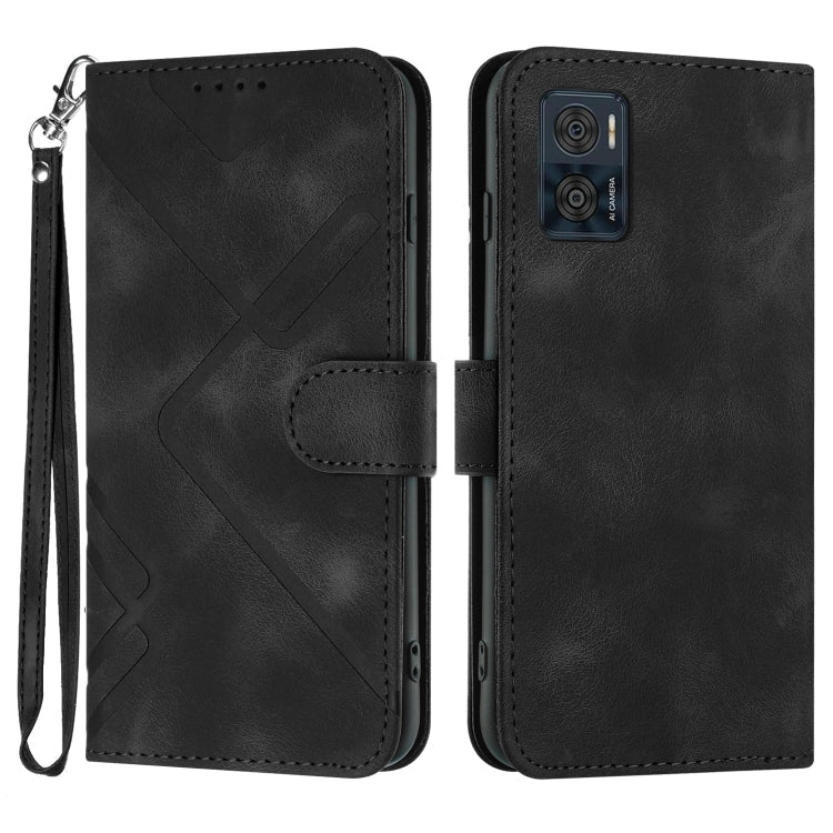 Line Pattern Skin Feel Leather Phone Case, Series 3 My Store