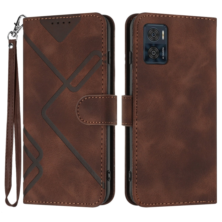 Line Pattern Skin Feel Leather Phone Case, Series 3 My Store