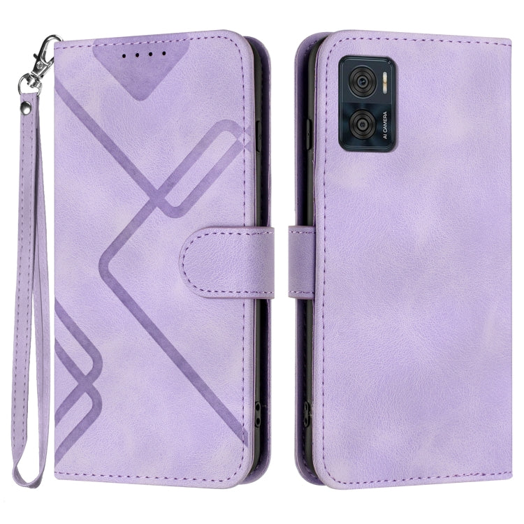 Line Pattern Skin Feel Leather Phone Case, Series 3 My Store