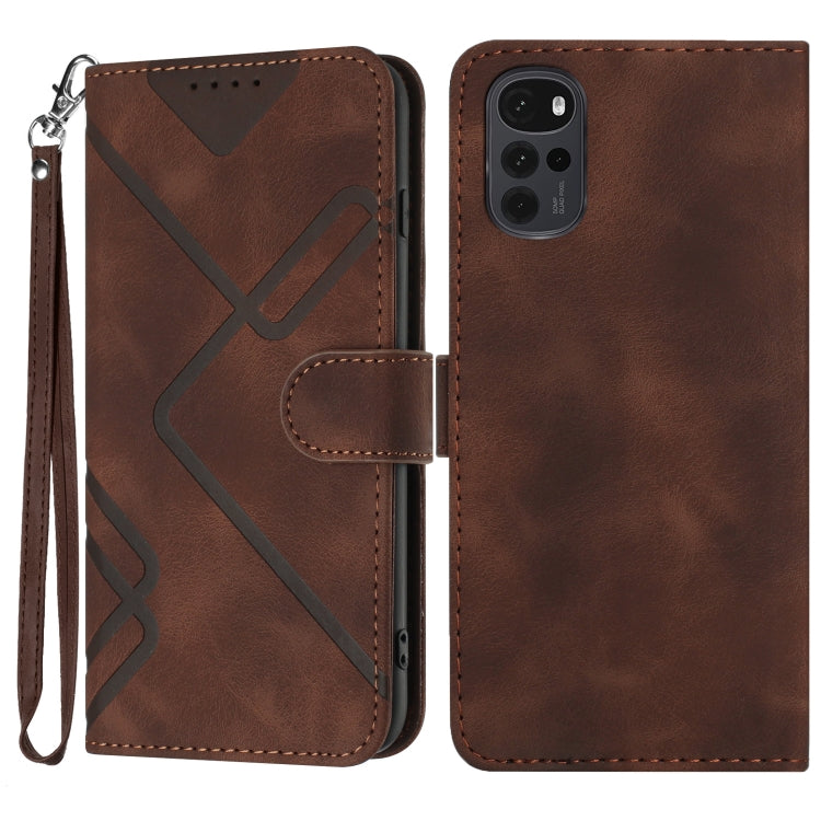 Line Pattern Skin Feel Leather Phone Case, Series 3 My Store