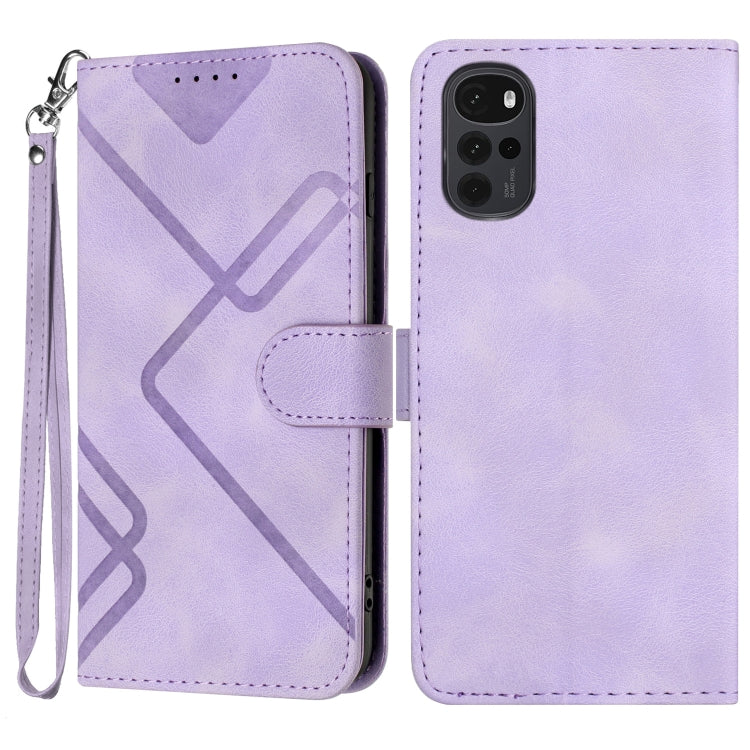 Line Pattern Skin Feel Leather Phone Case, Series 3 My Store