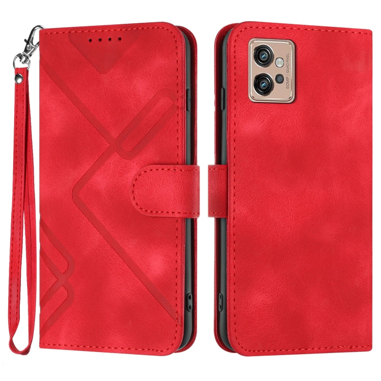 Line Pattern Skin Feel Leather Phone Case, Series 2 My Store