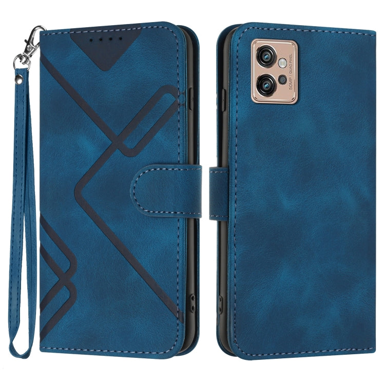 Line Pattern Skin Feel Leather Phone Case, Series 2 My Store