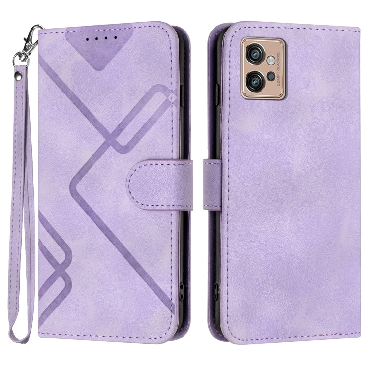 Line Pattern Skin Feel Leather Phone Case, Series 2 My Store