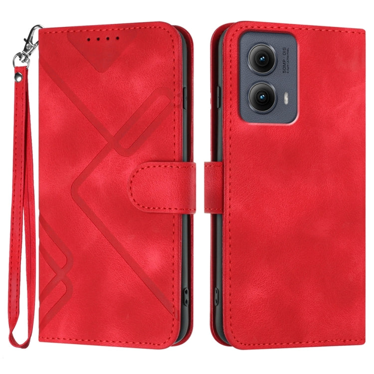 Line Pattern Skin Feel Leather Phone Case, Series 1 My Store