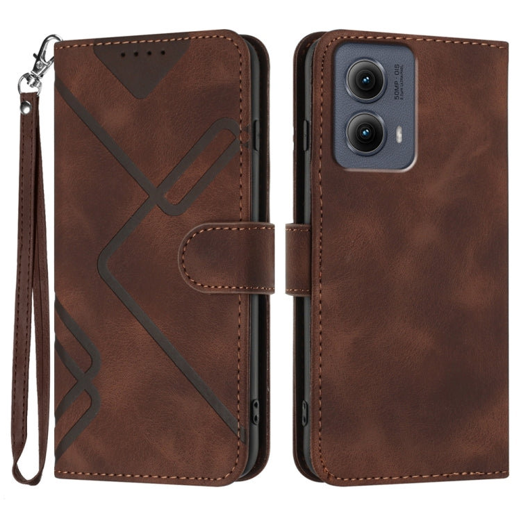 Line Pattern Skin Feel Leather Phone Case, Series 1 My Store