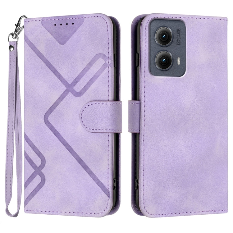 Line Pattern Skin Feel Leather Phone Case, Series 1 My Store