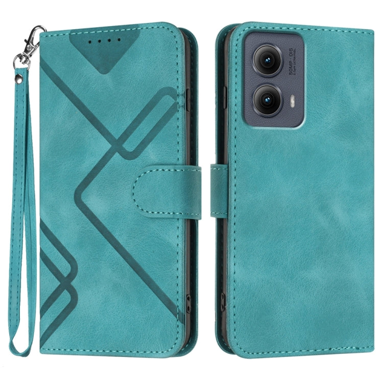 Line Pattern Skin Feel Leather Phone Case, Series 1 My Store