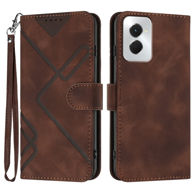 Line Pattern Skin Feel Leather Phone Case, Series 1 My Store