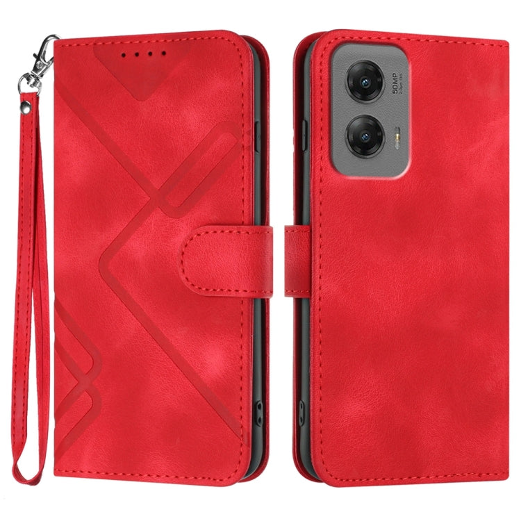 Line Pattern Skin Feel Leather Phone Case, Series 2 My Store