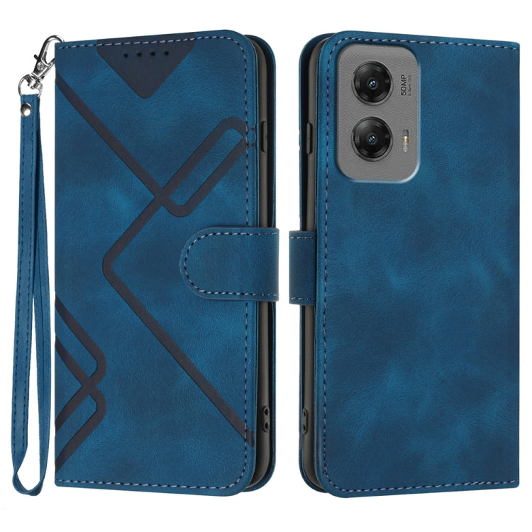 Line Pattern Skin Feel Leather Phone Case, Series 2 My Store