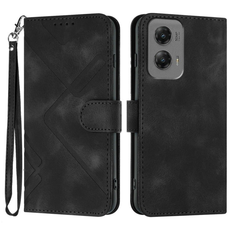 Line Pattern Skin Feel Leather Phone Case, Series 2 My Store