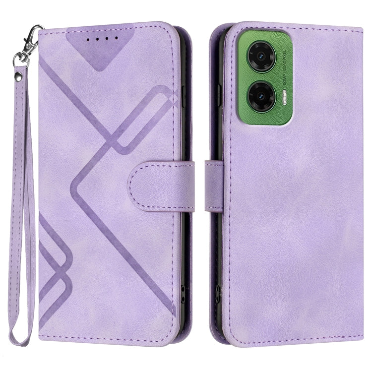 Line Pattern Skin Feel Leather Phone Case, Series 2 My Store