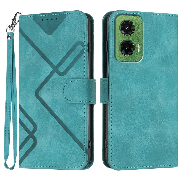 Line Pattern Skin Feel Leather Phone Case, Series 2 My Store