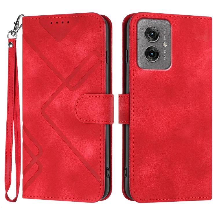 Line Pattern Skin Feel Leather Phone Case, Series 2 My Store