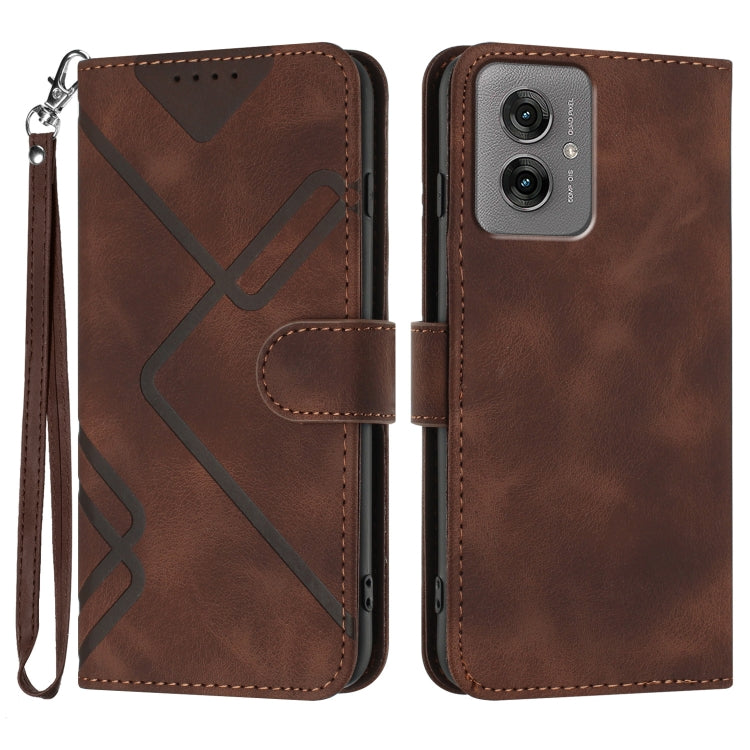 Line Pattern Skin Feel Leather Phone Case, Series 2 My Store