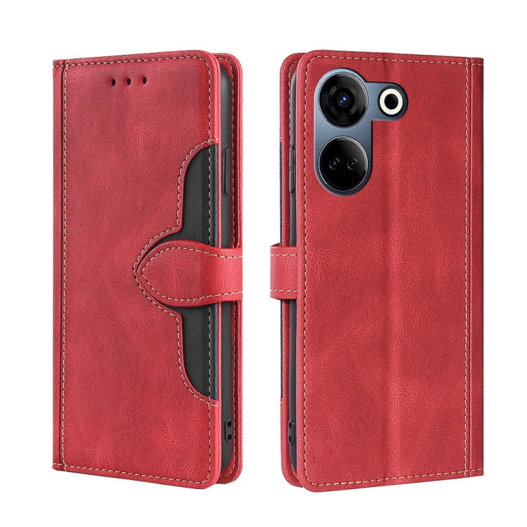 Skin Feel Magnetic Buckle Leather Phone Case