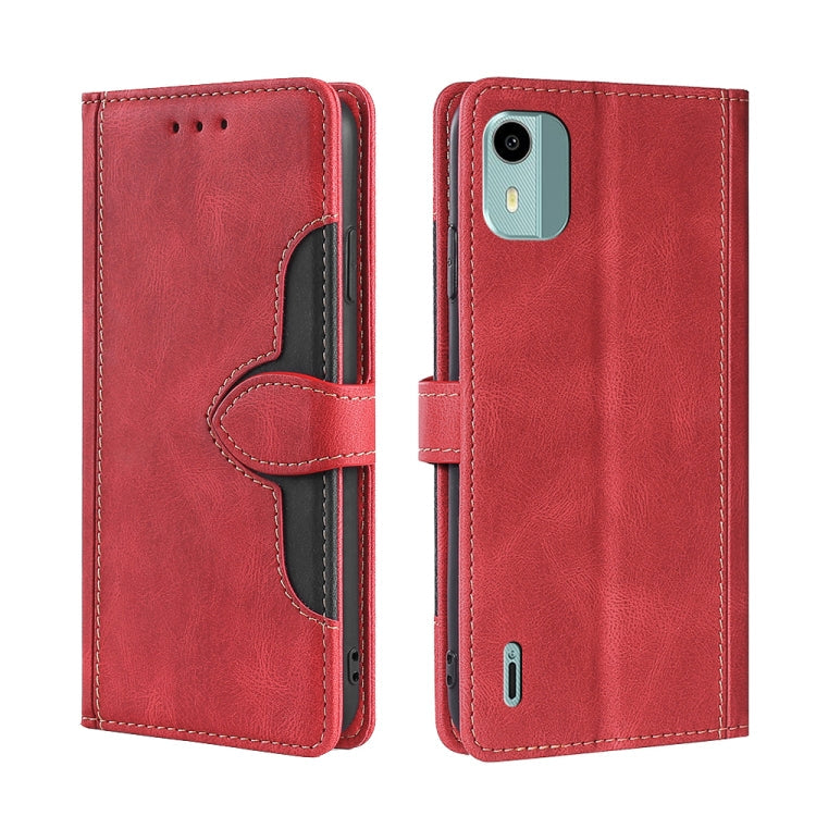 Skin Feel Magnetic Buckle Leather Phone Case