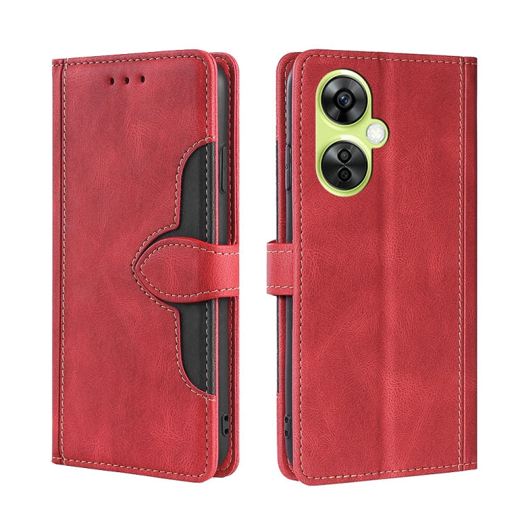 Skin Feel Magnetic Buckle Leather Phone Case