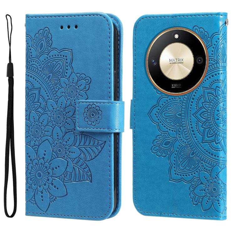 Seven-petal Flowers Embossing Leather Phone Case, Series 3