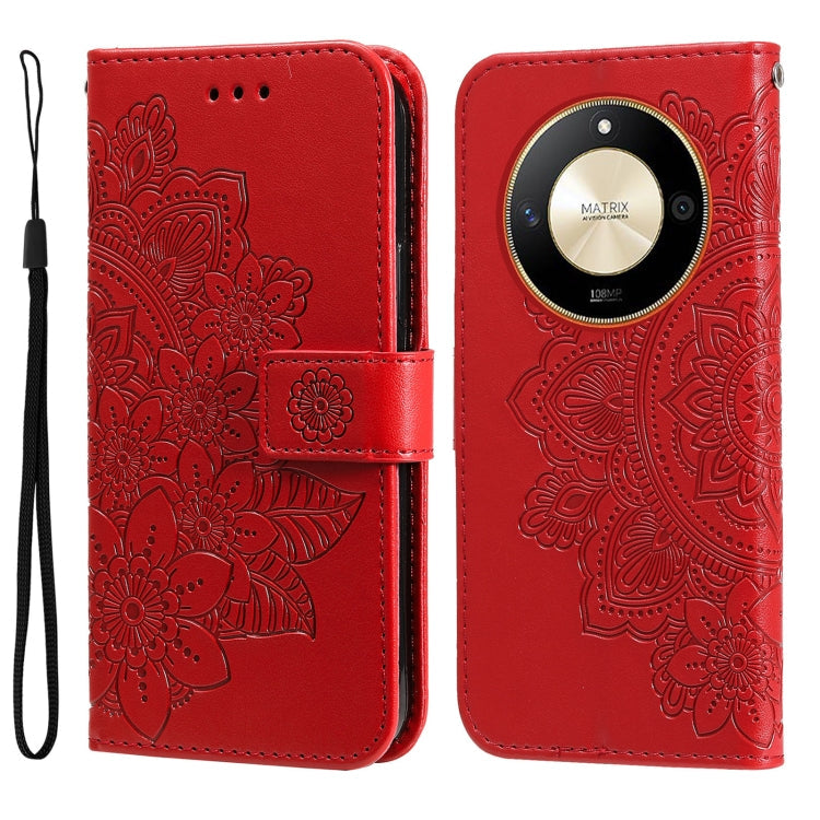 Seven-petal Flowers Embossing Leather Phone Case, Series 3