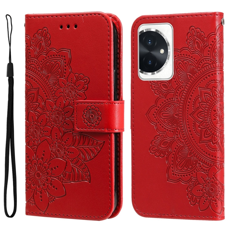 Seven-petal Flowers Embossing Leather Phone Case, Series 3