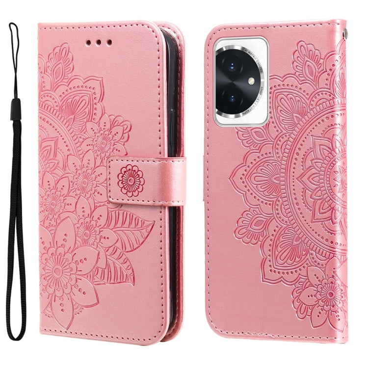 Seven-petal Flowers Embossing Leather Phone Case, Series 3