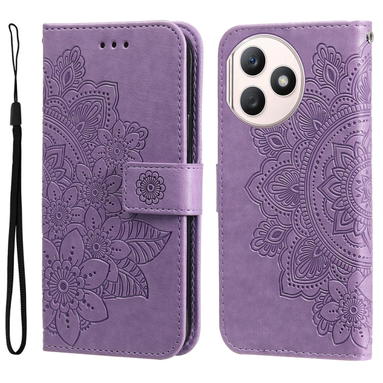 Seven-petal Flowers Embossing Leather Phone Case, Series 1