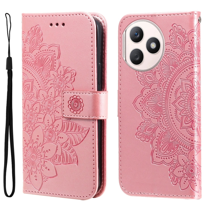 Seven-petal Flowers Embossing Leather Phone Case, Series 1