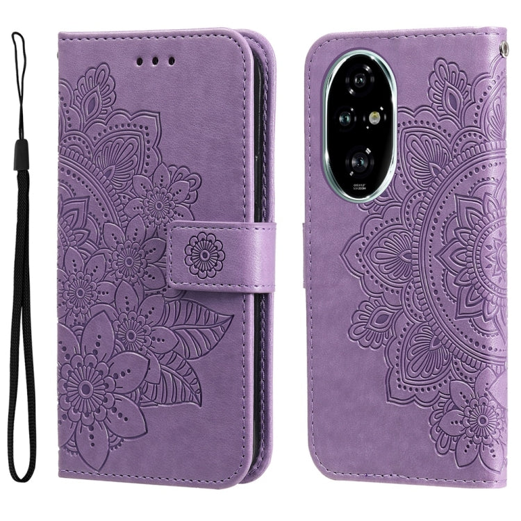 Seven-petal Flowers Embossing Leather Phone Case, Series 3