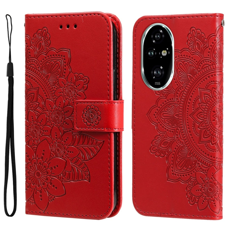 Seven-petal Flowers Embossing Leather Phone Case, Series 3