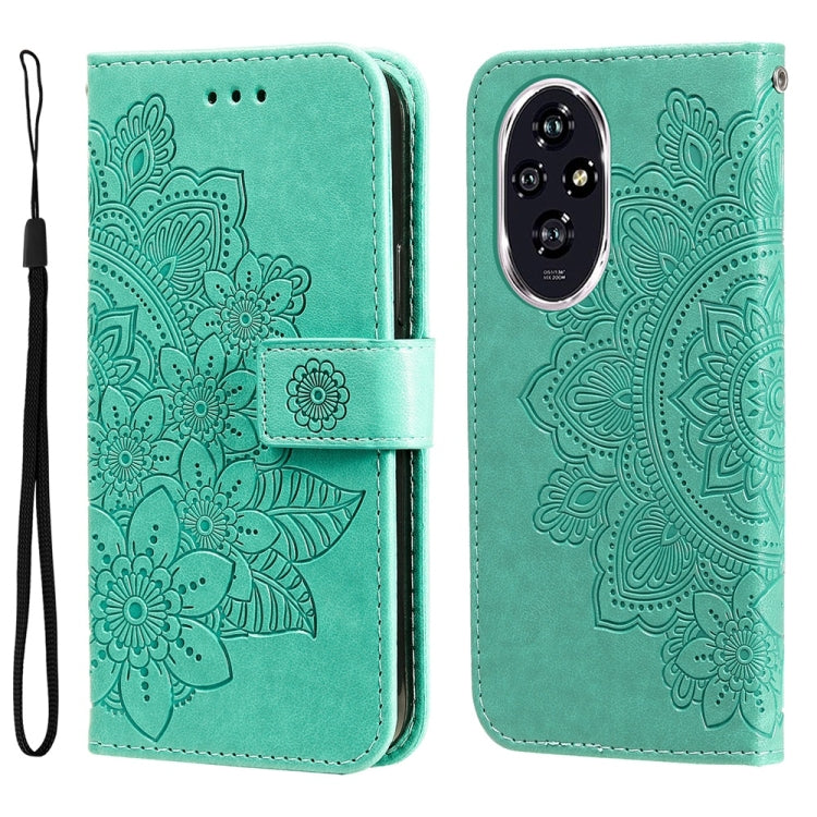 Seven-petal Flowers Embossing Leather Phone Case, Series 1