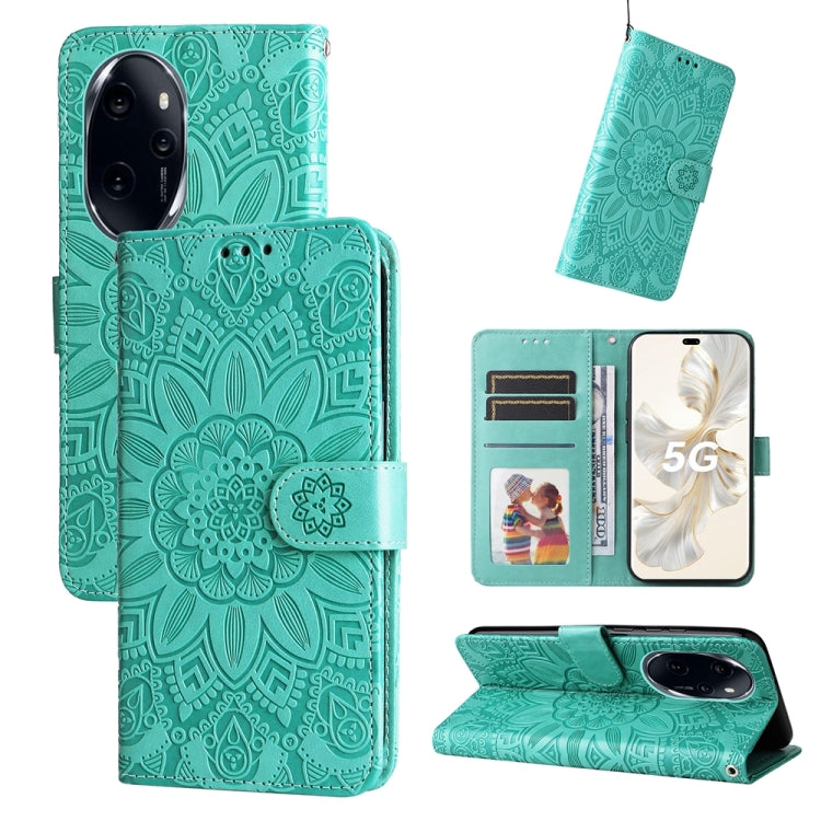 Embossed Sunflower Leather Phone Case, Series 2