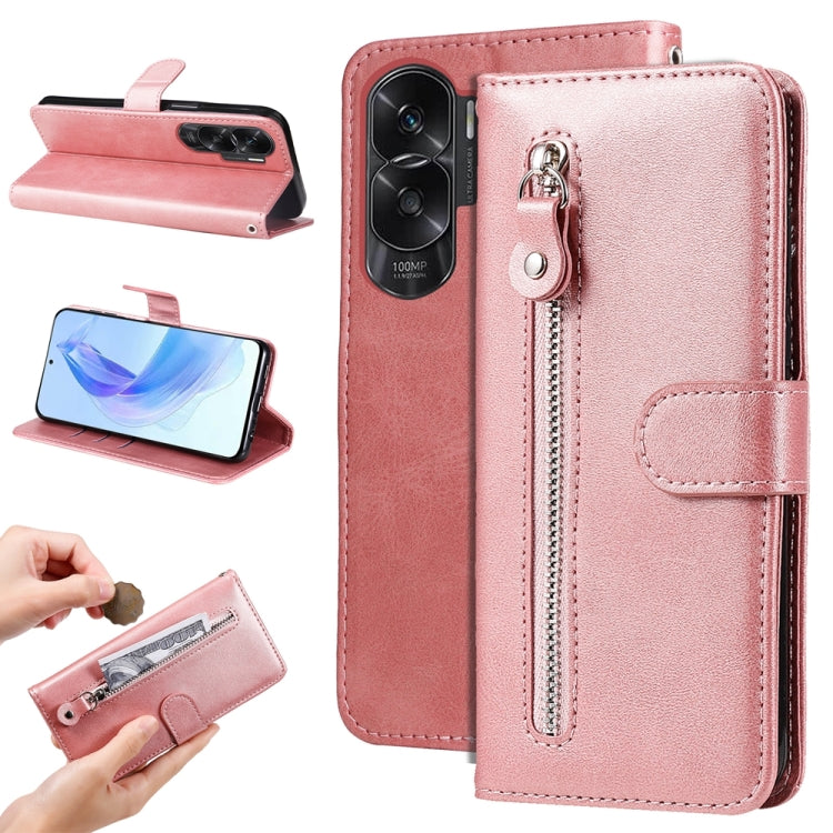 Calf Texture Zipper Leather Phone Case My Store