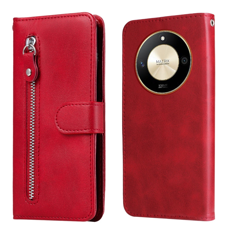 Calf Texture Zipper Leather Phone Case