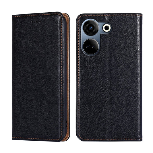 Gloss Oil Solid Color Magnetic Leather Phone Case