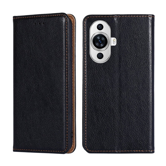 Gloss Oil Solid Color Magnetic Leather Phone Case