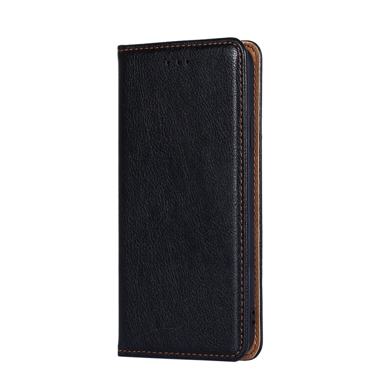 Gloss Oil Solid Color Magnetic Leather Phone Case