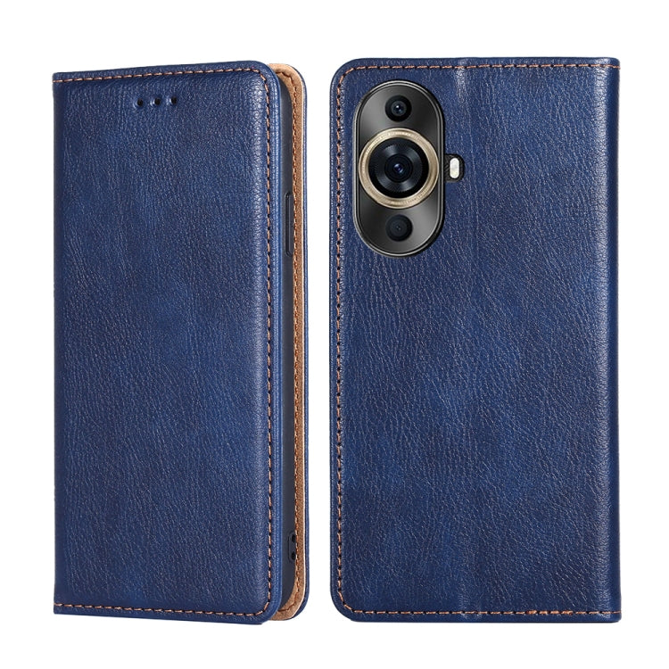 Gloss Oil Solid Color Magnetic Leather Phone Case