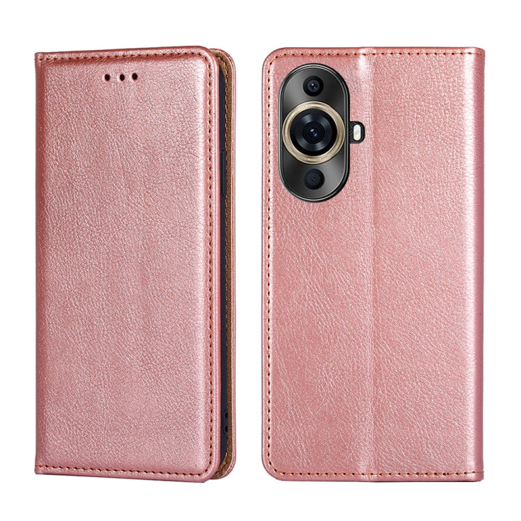 Gloss Oil Solid Color Magnetic Leather Phone Case