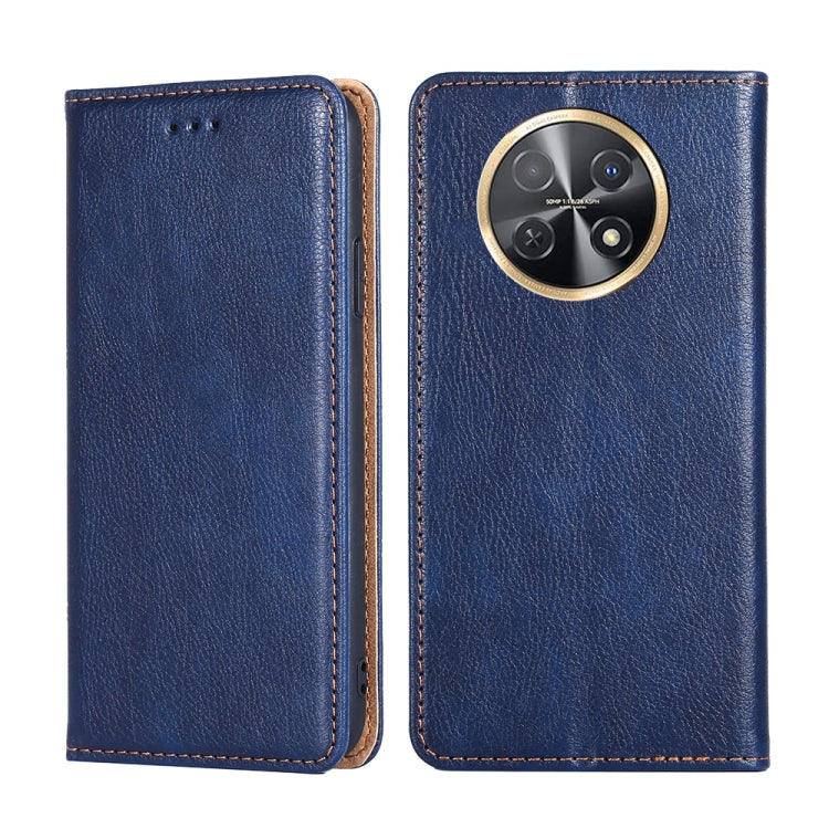 Gloss Oil Solid Color Magnetic Leather Phone Case