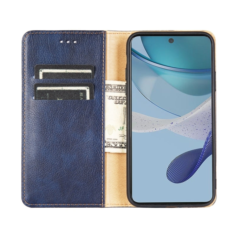 Gloss Oil Solid Color Magnetic Leather Phone Case