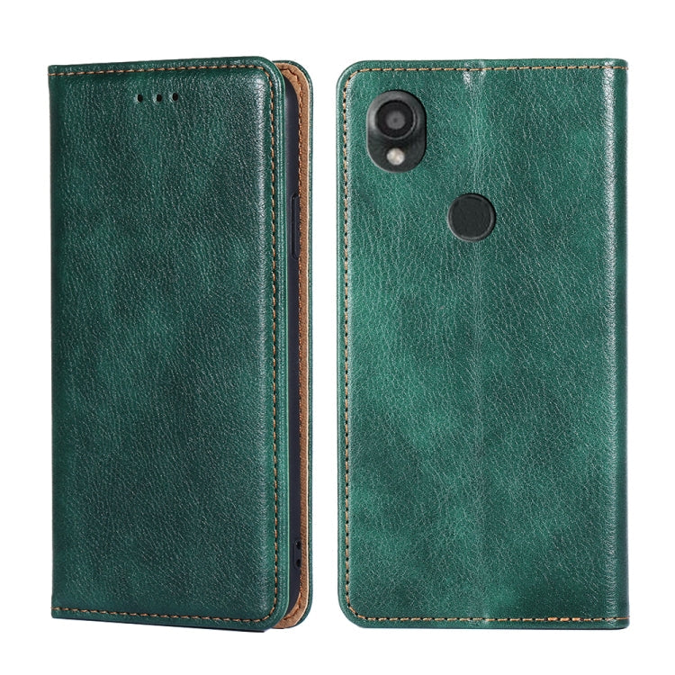 Gloss Oil Solid Color Magnetic Leather Phone Case My Store