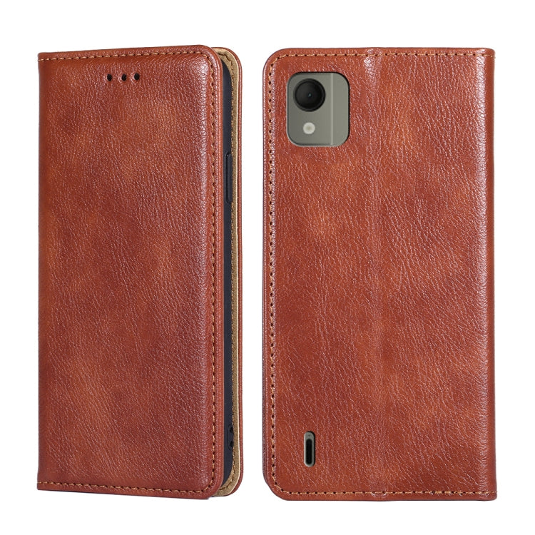 Gloss Oil Solid Color Magnetic Leather Phone Case, Series 2