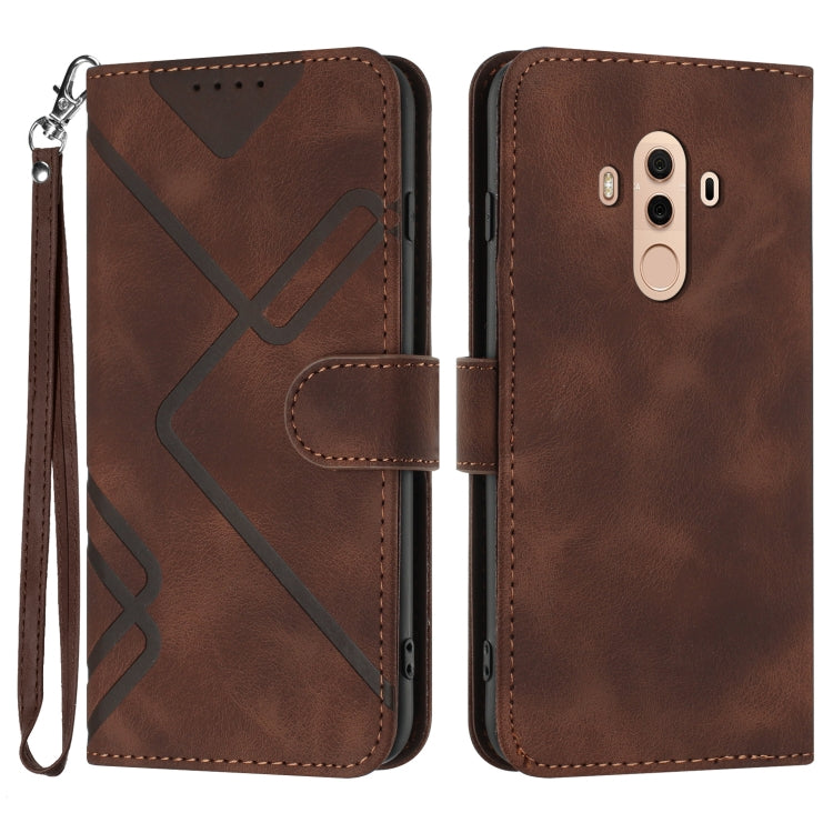 Line Pattern Skin Feel Leather Phone Case, Series 1 My Store