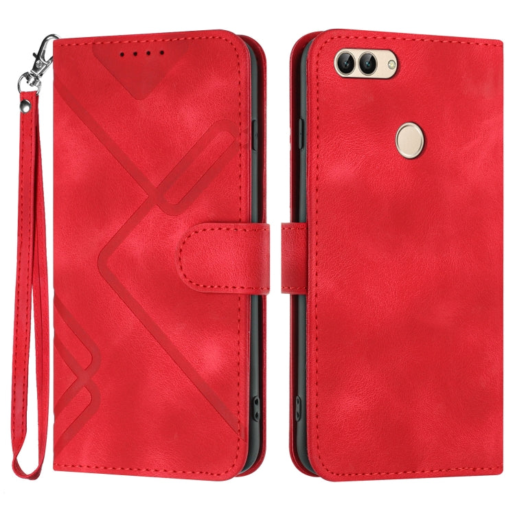 Line Pattern Skin Feel Leather Phone Case, Series 2 My Store