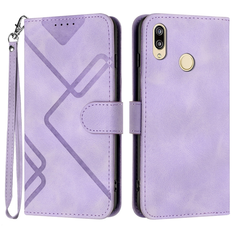 Line Pattern Skin Feel Leather Phone Case, Series 3 My Store