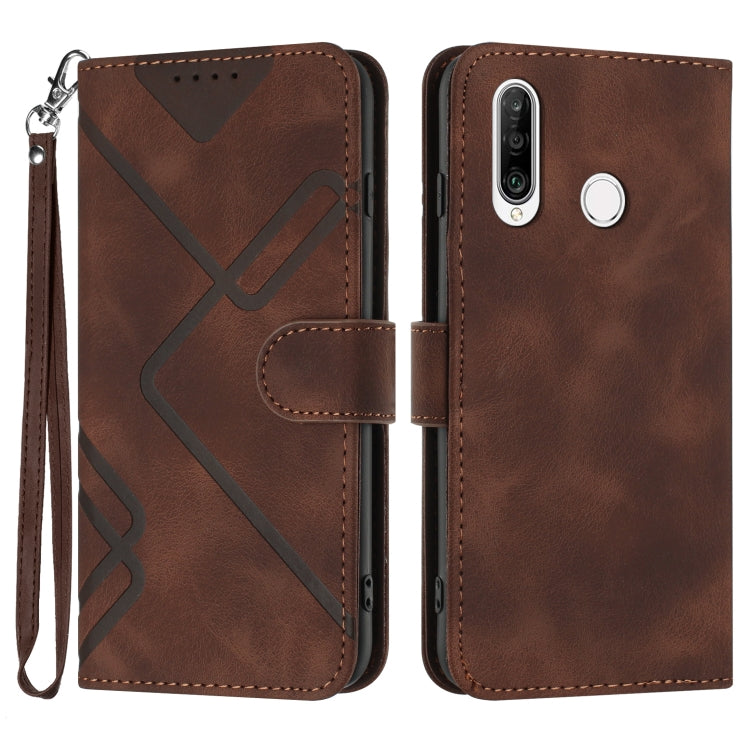 Line Pattern Skin Feel Leather Phone Case, Series 3 My Store