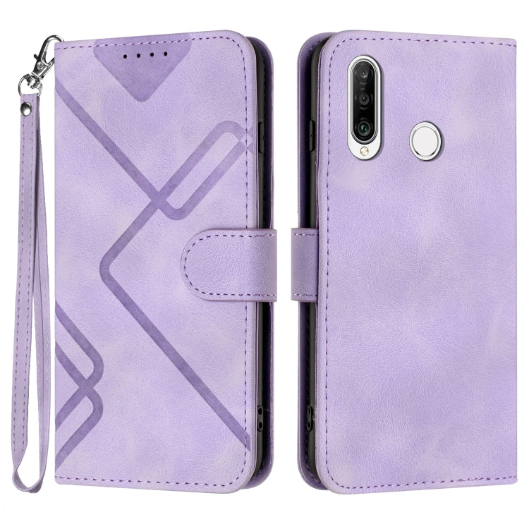 Line Pattern Skin Feel Leather Phone Case, Series 3